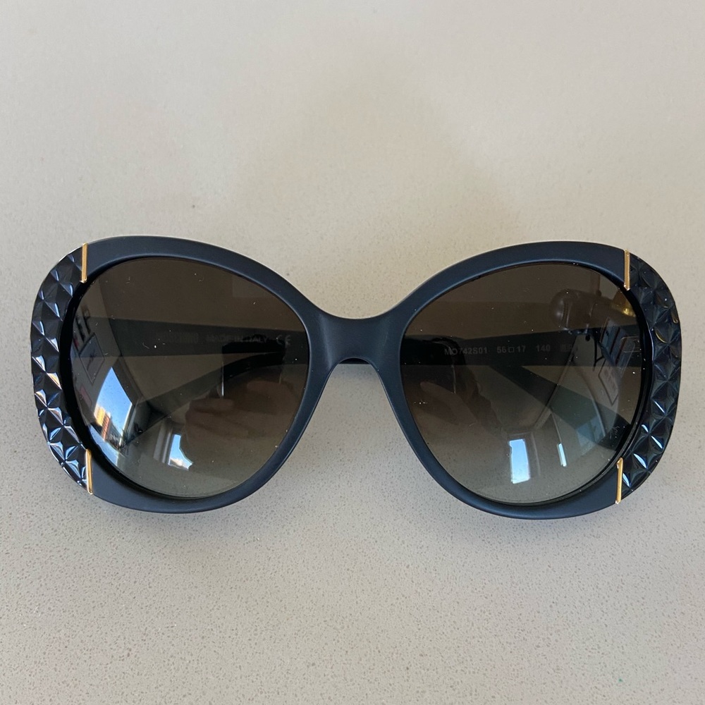 Black and gold Moschino Sunglasses